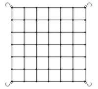 Tienda de campaña de Red para Cultivo, Red de Enrejado elástica con 4 Ganchos, Red de Escalada, Red de Soporte para Plantas para Flores,Verduras de Frutas (60 x 60 cm)