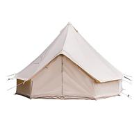 Tienda de campaña de yurta de Lona de algodón para 4 Estaciones con Gatos para Estufa, Tienda de campaña de Lona Impermeable de 6 m / 20 pies, Tienda de campaña Estilo yurta de Gran Espacio para