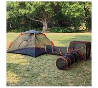 Tienda de campaña desplegable para gatos al aire libre para mascotas, túnel portátil para gatos, conejos, hurones, corralito plegable para animales pequeños, casa para gatos interiores y exteriores