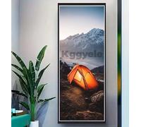 Tienda de campaña Diamond Painting Kit Completo, 5D Kit Diamond Painting Montaña Pintura Diamante, DIY Punto de Cruz Dibujos con Diamantes Diamond Art, Decoración de la Pared 60x160 cm/23.6x62.9 Inch