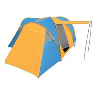 Tienda de campaña extragrande para 6 a 9 personas, portátil, para primavera, pícnic, camping, senderismo, viajes (azul + amarillo, 8 personas o más) (azul + amarillo para 8 personas o más)