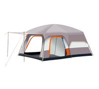 Tienda de campaña Familiar Grande de Lujo con Dos dormitorios y una Sala de Estar, diseño portátil para Acampar en Familia.