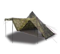 Tienda de campaña familiar HOMELEN Tipi 8 personas camuflaje impermeable poliéster con toldo para camping al aire libre aventura