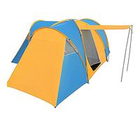 Tienda de campaña familiar portátil de gran tamaño para 6-9 personas con 3 salas de dormir y toldo para el sol, tienda de campaña impermeable