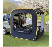 Tienda de Campaña for Coche, Toldo Caravana Coche Furgoneta Camper de Furgoneta, Coche, Camping, SUV, Tienda de Campaña for Maletero, 3-4 Personas, Universal, Impermeable(B (Black))