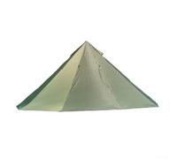 Tienda de campaña Forma de pirámide única Resistencia al viento Ventana ignífuga Postes de aleación de aluminio Ligero Portátil Cocina Ventilación Observación de aves (Verde)