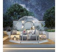 Tienda de Campaña Hinchable, Cúpula Inflable Transparente de 12.5'x 12.5' para 8-10 Personas, Portátil para Viaje, Cenadores de Patio, Resistente a la Intemperie