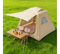 Tienda de Campaña Hinchable Grande para 4 Personas - Inflado Rápido, Impermeable 2000mm+, Tienda Familiar 4 Estaciones, Montaje Sencillo (220x220x180cm)