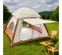Tienda de Campaña Hinchable para 2-4 Personas, Tienda de Campaña Inflable (Montaje Rápido), con Cubierta Impermeable (3500 mm), Carpa Hinchable Familiar (210x210x175 cm), Incluye Bomba.