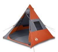 Tienda de campaña Homelen Tipi para 7 personas, impermeable, resistente al viento, poliéster 185T, revestimiento de poliuretano, doble ventana, malla/material de ventilación, conexión E, cable de