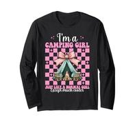 Tienda de campaña I'm A Camping Girl Just Like A Normal Girl Camper Camp Manga Larga