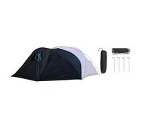 Tienda de campaña impermeable frontal extendida para mochileros, montañismo, con protección solar y diseños de mallas transpirables, tienda de campaña de protección solar