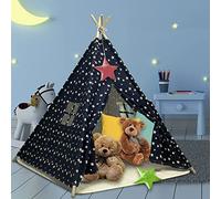 Tienda de Campaña Infantil - Carpa Jardín Infantil Plegable Niños y Niñas con Tapete de Felpa para Juegos Tipi Casitas Infantiles en Interiores y Exteriores
