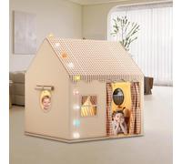 Tienda De Campaña Infantil, Casa De Juegos para Niños Interior, Tienda De Juegos Infantil, con Colchón Y Luces, 120×105×128cm, Tiendas De Campaña para Niños De Gran Espacio