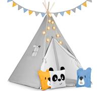 Tienda de campaña infantil Nukido con luces - Gris