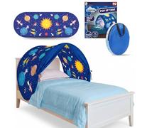 Tienda de Campaña Infantil SLEEPFUN Tent, Tienda de campaña quitamiedos para Cama Infantil, Carpa de ensueño, Plegable con luz incorporada