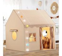 Tienda de Campaña Infantil,Tienda de Campaña Infantil de Princesa,Casita Infantil Tela de Juegos con Ventanas,Casa de Juegos para Interiores y Exteriores,Tienda De Juegos Interior para Niñas y Niños