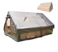Tienda de campaña inflable con bomba para 6 a 8 personas, impermeable, tienda de campaña inflable para camping, senderismo, fácil de instalar, tienda de campaña inflable para 4 estaciones con toldo de