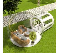 Tienda de campaña inflable de burbujas - Cúpula de invernadero para observar las estrellas, uso en interiores y exteriores con secador de pelo para una fácil instalación y resistencia a la intemperie