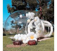 Tienda de campaña inflable de burbujas para eventos al aire libre, invernadero de cúpula de túnel único para celebraciones y fiestas
