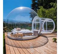 Tienda de campaña inflable de burbujas transparente con soplador, cúpula transparente para eventos al aire libre, camping, observación de estrellas, uso familiar y fiesta