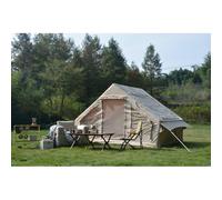 Tienda de campaña inflable para 4 - 6 personas, tienda de campaña inflable con orificio para horno, tienda de aire impermeable para 4 estaciones, fácil de montar, gran tienda familiar, 300 x 210 x 200