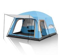 Tienda de campaña Inflable para Exteriores, Tienda de campaña for 12 Personas, 2 Habitaciones, Doble Capa, Impermeable, Multicolor, Varios tamaños(Blue,S 330x210x185cm)