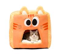 Tienda de campaña Interior de Felpa para Gatos, de sueño Suave para y Animales pequeños, Refugio Cerrado cálido para Comodidad Invernal en el hogar, apartamento, Garaje o Sala de Estar, r