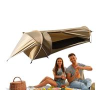 Tienda de campaña ligera para 1 persona, tiendas de campaña para caza, para mochileros, ligera, impermeable, para camping, senderismo, refugio portátil, pequeño refugio de mochilero, accesorios