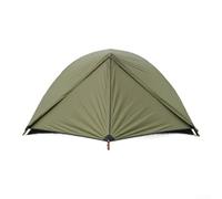 Tienda de campaña ligera para una persona con tela exterior resistente al desgarro, protección impermeable, postes de aleación de aluminio y suelo de tienda de campaña para uso en exteriores (verde