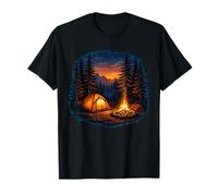 Tienda de campaña Nocturna para fogata de montaña Camiseta