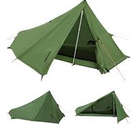Tienda de Campaña para 1 Persona - Tienda Ultraligera para Senderismo, Tienda Impermeable 1 Persona, Tienda Compacta 1 Hombre con Tamaño de Paquete pequeño para Ciclismo(Sin Bastones de Trekking)
