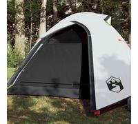 Tienda de Campaña para 2 Personas, Material Poliéster 185T con PU Impermeable, Diseño Domo con Ventilación, Tienda de campaña Familiar, tenda campismo,Color Blanco Opaco, 264x210x125 cm