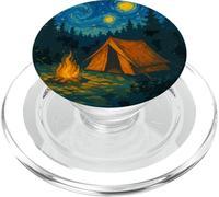 Tienda de campaña para acampar al aire libre, estilo Van Gogh PopSockets PopGrip para MagSafe