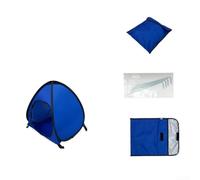 Tienda de campaña para animales pequeños con tela de bloqueo UV, instalación rápida para mascotas, corralito para conejillos de indias, conejos, hurones, parque trasero, XL (azul zafiro M)