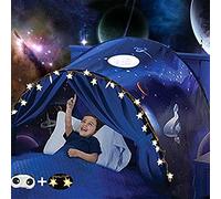 Tienda De Campaña para Cama Infantil Carpa De Ensueño,Carpa para Cama,Carpa Cojin Molon,Carpa para Niños,Carpa para Niños Plegable Mágica De Invierno Navidad Y Regalos De Cumpleaños (Espacio)