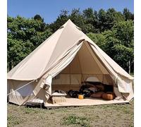 Tienda de campaña para exteriores resistente al agua y a los rayos UV 300D Oxford, portátil, para familia, camping, yurta (diámetro de 4 metros)