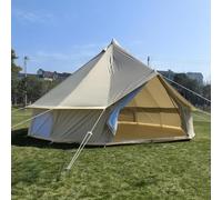 Tienda de campaña para exteriores resistente al agua y a los rayos UV 300D Oxford, portátil, para familia, camping, yurta (diámetro de 5 metros)