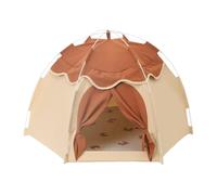 Tienda de campaña para gatos, cama para mascotas | Tienda de campaña para cachorros con cojín de oso, 63,4 x 53 cm/24,96 x 20,87 pulgadas, linda cueva para gatos, perros y otros animales pequeños