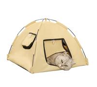 Tienda de campaña para gatos, casa portátil plegable para mascotas, casa ligera para mascotas, refugio transpirable al aire libre para playa, viajes, camping, patio o aventuras de verano, 15.7 x 15.7