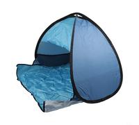 Tienda de campaña para gatos, refugio para mascotas resistente al viento, toldo para mascotas con protección UV, tienda de campaña de playa (doble azul)