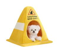 Tienda de campaña para gatos semicerrada para mascotas: cálida cama de invierno para perros y gatos pequeños Diseño tipo bloque de carreteras, resistente y no fácil de colapsar Uso en interiores Sala