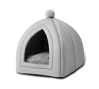 Tienda de campaña para mascotas, cama suave para perros y gatos pequeños, condominio autocalentable, lavable a máquina, diseño de cueva, casa para perros, luz verde, camas de calentamiento G, cueva