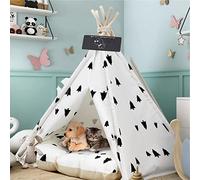 Tienda de campaña para mascotas para perros, cachorros, perros y gatos, cama con cojín, lujosas tiendas de campaña para perros y casas para mascotas con cojín y pizarra para interiores y exteriores