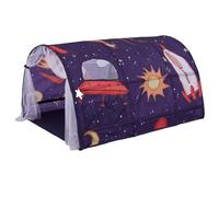 Tienda de campaña para niños 55.1x39.4x31.5 Pulgadas Up Play Tunnel Space Galaxy Starry Sky Bed Tunnel Tienda de campaña portátil para niños en Interiores con Cortina de Red y Bolsa de Transporte