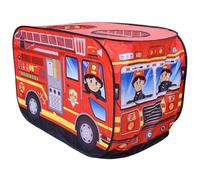 Tienda de campaña para niños en el interior, tienda de juegos para niños, juego emergente en forma de vehículo con puerta abatible y apertura superior, casa de juegos para con marco de alambre