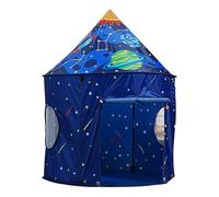 Tienda de campaña para niños Rocket Ship - Casa de juegos de poliéster con temática espacial para niños pequeños, tienda portátil para interiores y exteriores, grande 59,06 x 39,37 pulgadas | fantasía