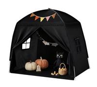 Tienda de campaña para niños Tienda de campaña para niños: Cama de Piso para niños Cueva Tienda Interior Playhouse portátil y Plegable Cama Doble litera Cortinas-Gran tamaño niñas y niños casa