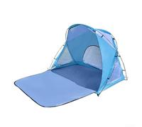Tienda de campaña para playa, 218 x 130 x 140 cm, diseño de espacio grande para 2 - 4 personas, con bolsas de arena, ventanas de ventilación para camping familiar