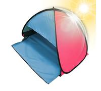 Tienda de campaña pequeña con cabeza emergente, sombra de playa portátil, plegable, refugio solar para perros, protección solar para la cara, pequeñas tiendas de campaña, protección UV, toldo para